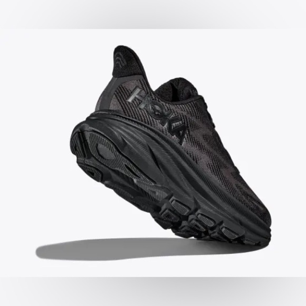 Hoka Clifton 9 Women's Running Shoes Black Size 8B Lightweight Sneakers - Picture 3 of 12